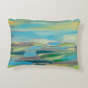 Fragmented Field I Decorative Pillow