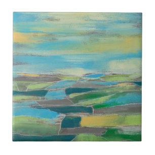 Fragmented Field I Tile