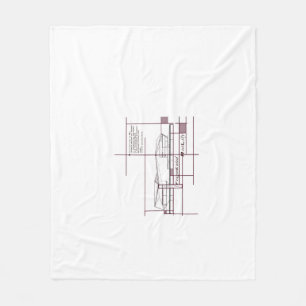 Fragmented Reality – Architectural Expression Fleece Blanket
