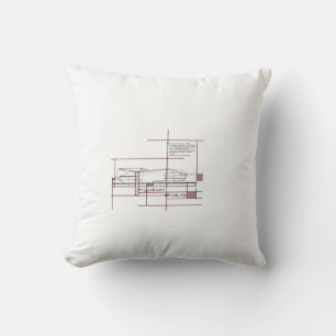 Fragmented Reality – Architectural Expression Throw Pillow