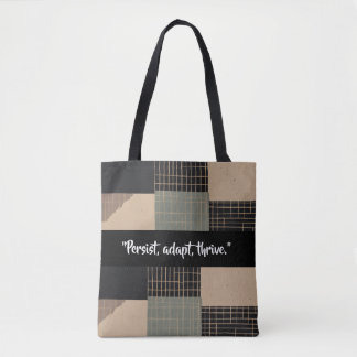  "Fragmented Resilience" Tote Bag