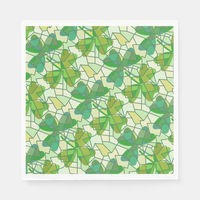 Fragmented Shamrocks  Napkin (Front)