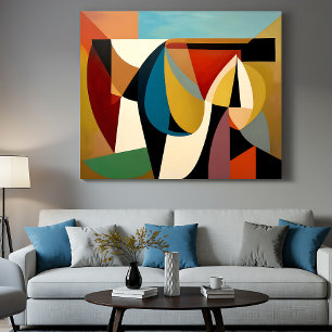 Fragmented Surreal Cubism Canvas Print
