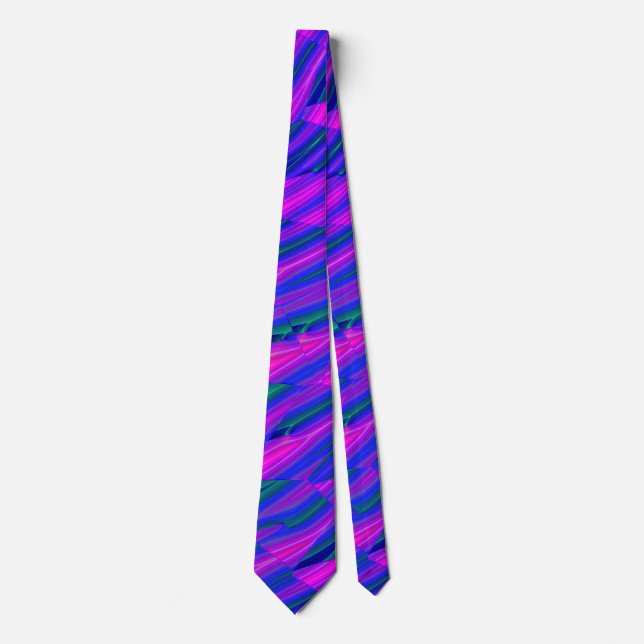 Fragmented Waves Tie (Front)