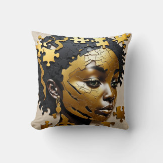 Fragments of Identity Throw Pillow