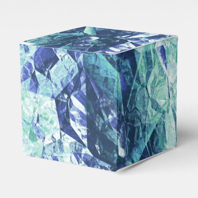 fragments of memories, in blue and green : favor box (Front Side)