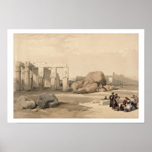 Fragments of the Great Colossus at The Memnonium, Poster