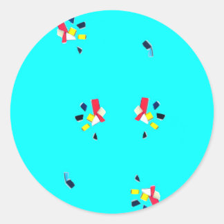 "Fragments" Round Stickers