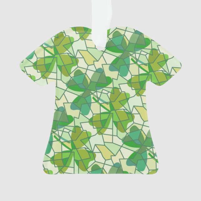 Fragments shamrocks Ornement en céramique (devant)