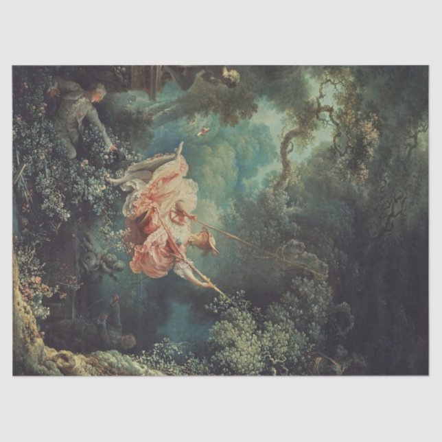 Fragonard’s The Swing decoupage  Tissue Paper (Front)