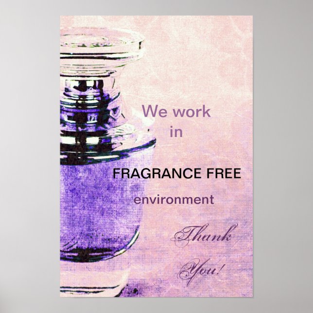 Fragrance free environment poster (Front)