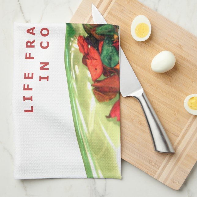 Fragrance of Life: Potpourri Inspirational Message Kitchen Towel (Quarter Fold)