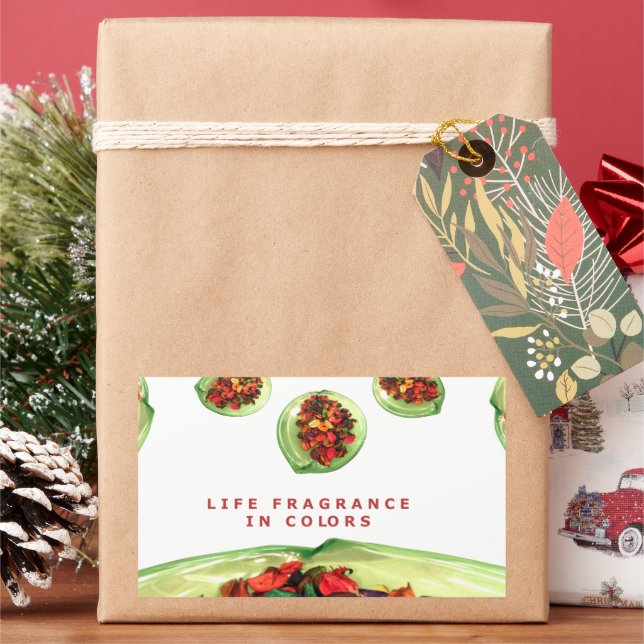 Fragrance of Life: Potpourri Inspirational Message Sticker (Holiday)