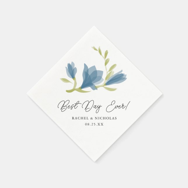Fragrant Freesia Petals | Best Day Ever! Napkin (Corner)