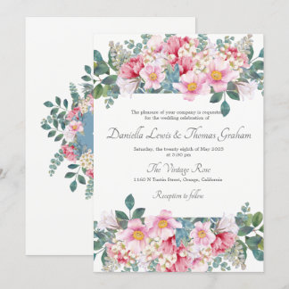 Fragrant Garden Wedding Invitation