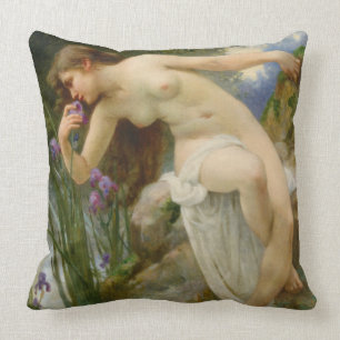 Fragrant Iris 1900 Throw Pillow