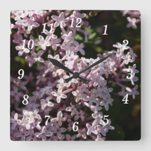 Fragrant Lilac Wall Clock