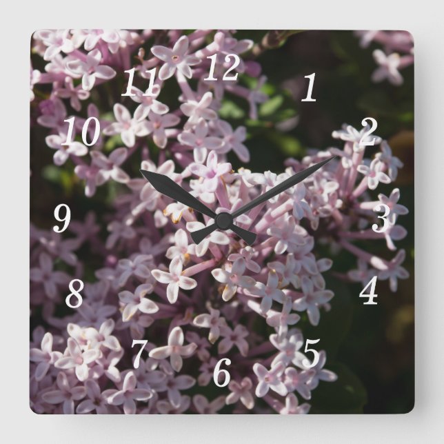 Fragrant Lilac Wall Clock (Front)