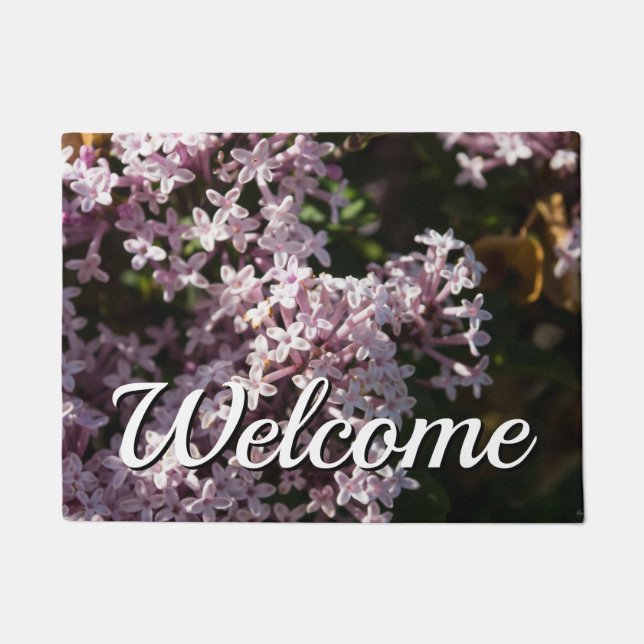 Fragrant Lilac Welcome Doormat (Front)