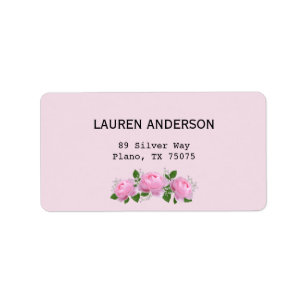Fragrant Pink Roses, Label