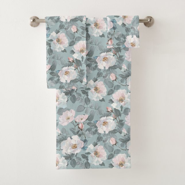 Fragrant Roses Bath Towel Set (Insitu)
