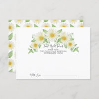 Fraîche Daisy Date Idée Nuit Carte