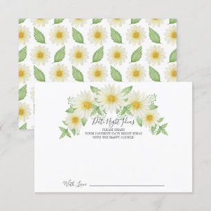 Fraîche Daisy Date Idée Nuit Carte