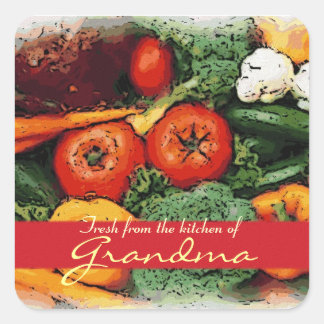 Fraîchement de la cuisine des étiquettes d'art vég