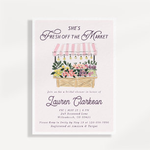 Frais Éclos du Marché Invitation pour Enterrement 