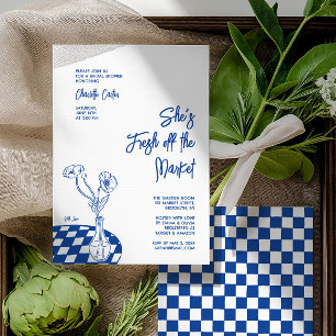 Frais Éclos sur le Marché Invitation de Fête de Ma