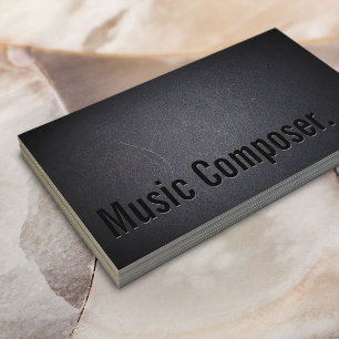 Frais noircissez le carte de visite de compositeur
