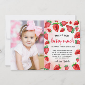 Fraise Fille Anniversaire Berry Beaucoup de Carte 
