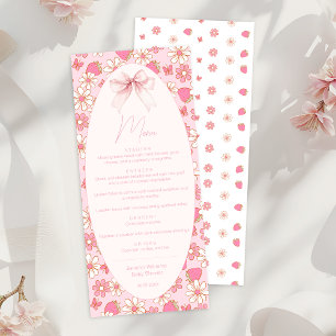 Fraise rose Sweet Berry Baby Girl Douche Menu