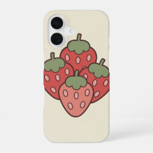 Fraises Groupées Vintage iPhone 16 Case