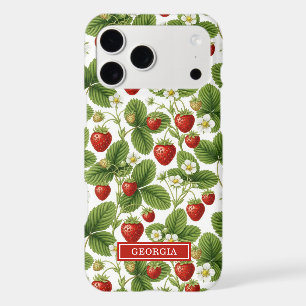 Fraises Monogrammées Aquarelle