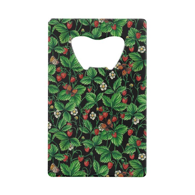 Fraises sauvages sur le noir (Devant)