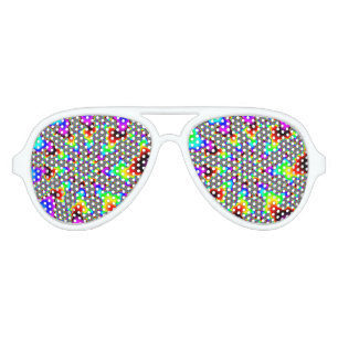 Fraktal-Rainbow Aviator Sunglasses