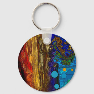 Fram - Abstract Art Keychain