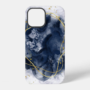 Frame-gold-marble-glittering iPhone 12 Case