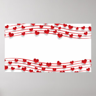 Frame heart background love heart poster