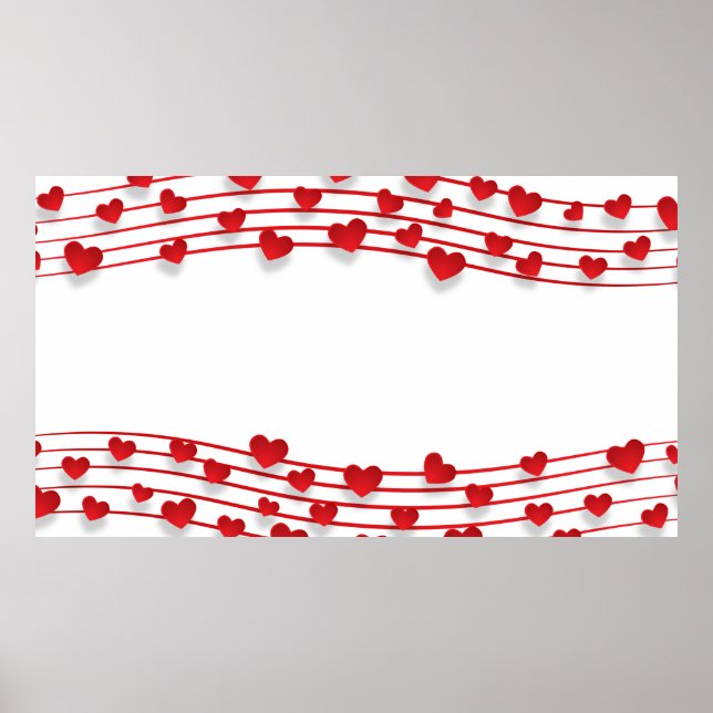 Frame heart background love heart poster (Front)