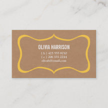 frame kraft calling card