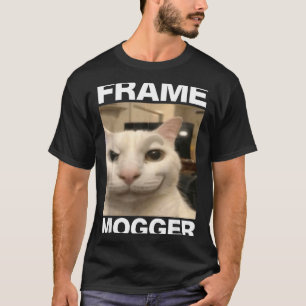 Frame mogging cat meme T-Shirt