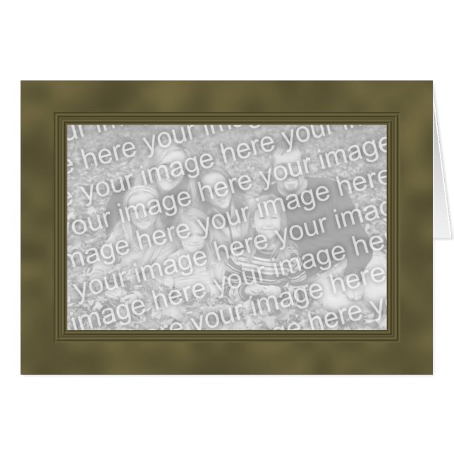 Frame Template Card - Yellow Brown (Front Horizontal)
