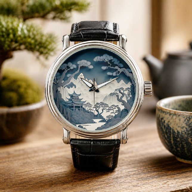 Framed 3D Chinese Landscape Grey Watch (Creator Uploaded)