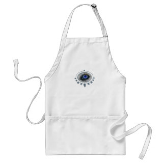 Framed Arctic Wolf Eye Adult Apron