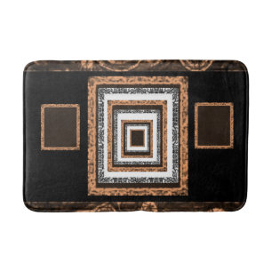 framed bathroom bathmat