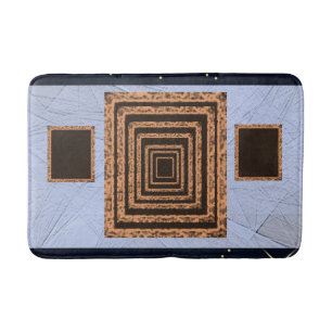 framed bathroom bathmat