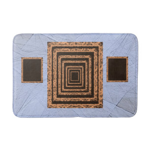 framed bathroom bathmat