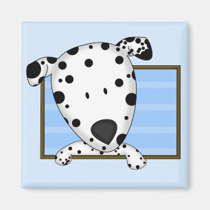 Framed Cartoon Dalmatian Magnet